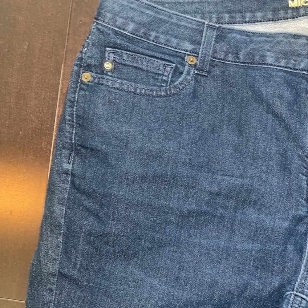 Michael Kors Size 14 W Dark Blue Jeans 21 Inch Inseam - Picture 2 of 9